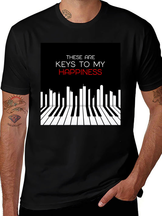 Piano Keys of Happiness Graphic Tee