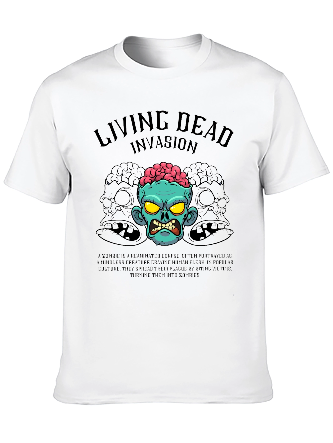 Living Dead Invasion T-Shirt - Zombie Graphic Tee