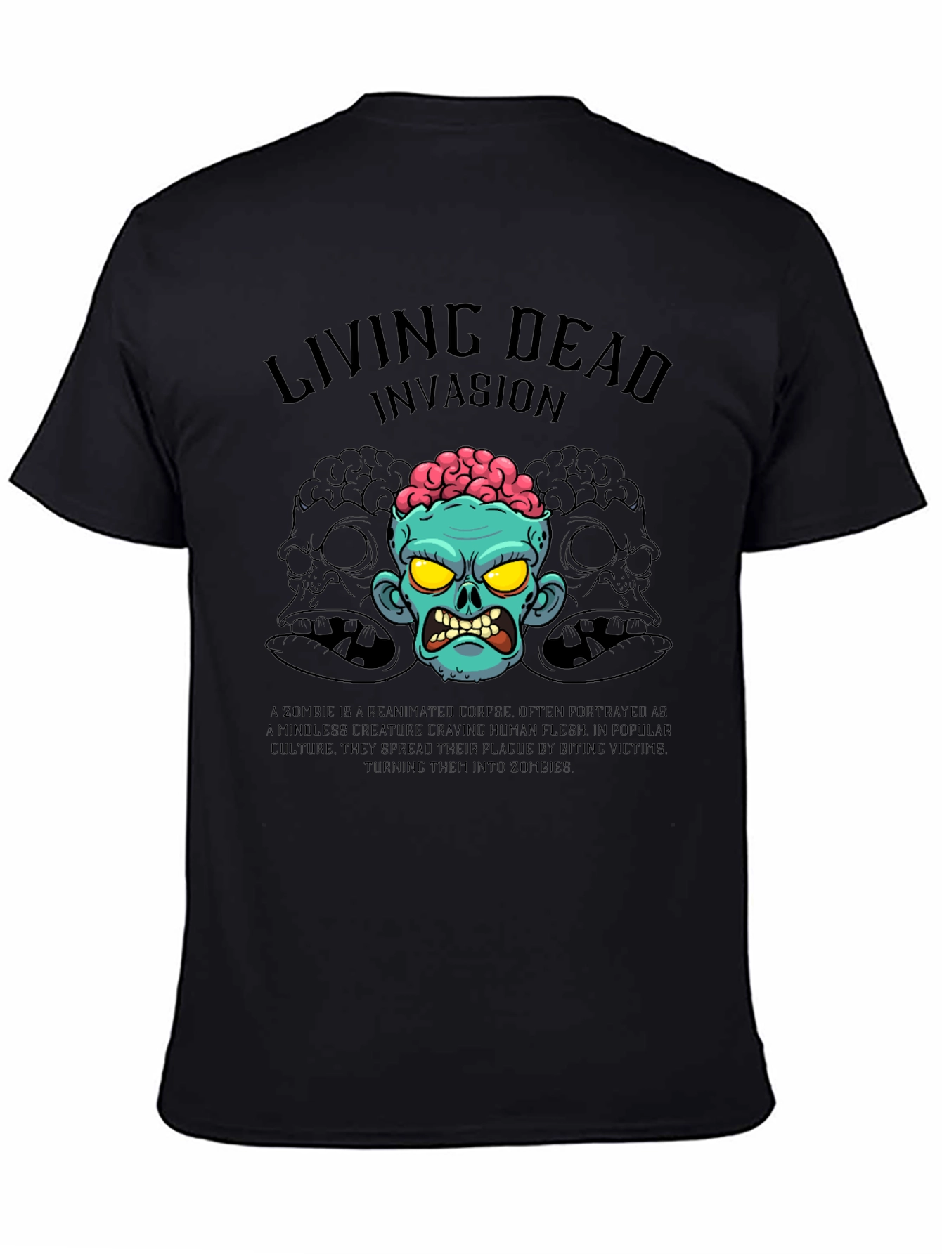 Living Dead Invasion T-Shirt - Zombie Graphic Tee