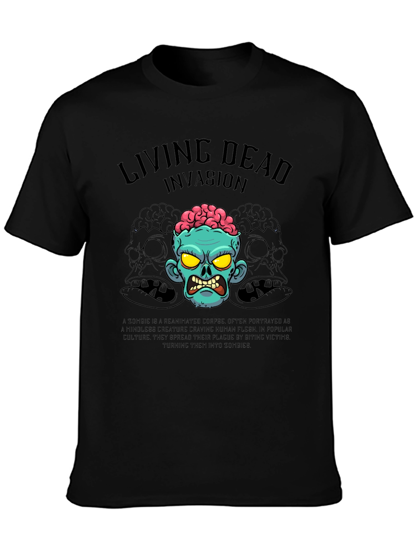 Living Dead Invasion T-Shirt - Zombie Graphic Tee