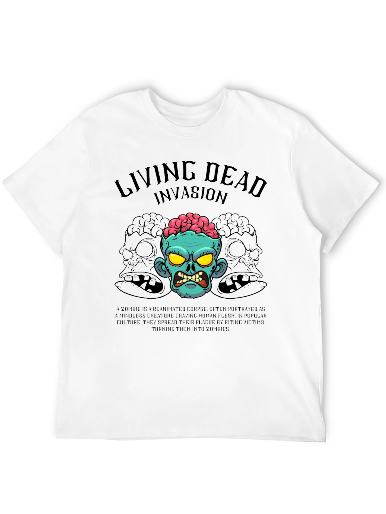 Living Dead Invasion T-Shirt - Zombie Graphic Tee