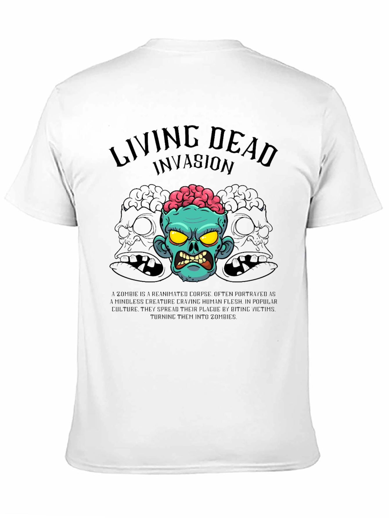 Living Dead Invasion T-Shirt - Zombie Graphic Tee