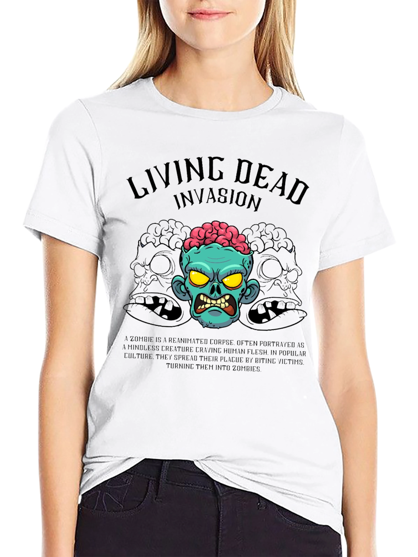 Living Dead Invasion T-Shirt - Zombie Graphic Tee