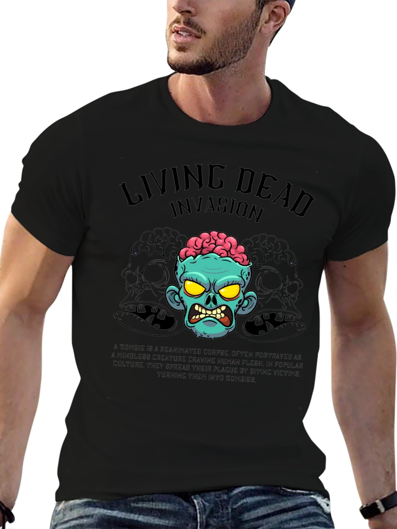 Living Dead Invasion T-Shirt - Zombie Graphic Tee