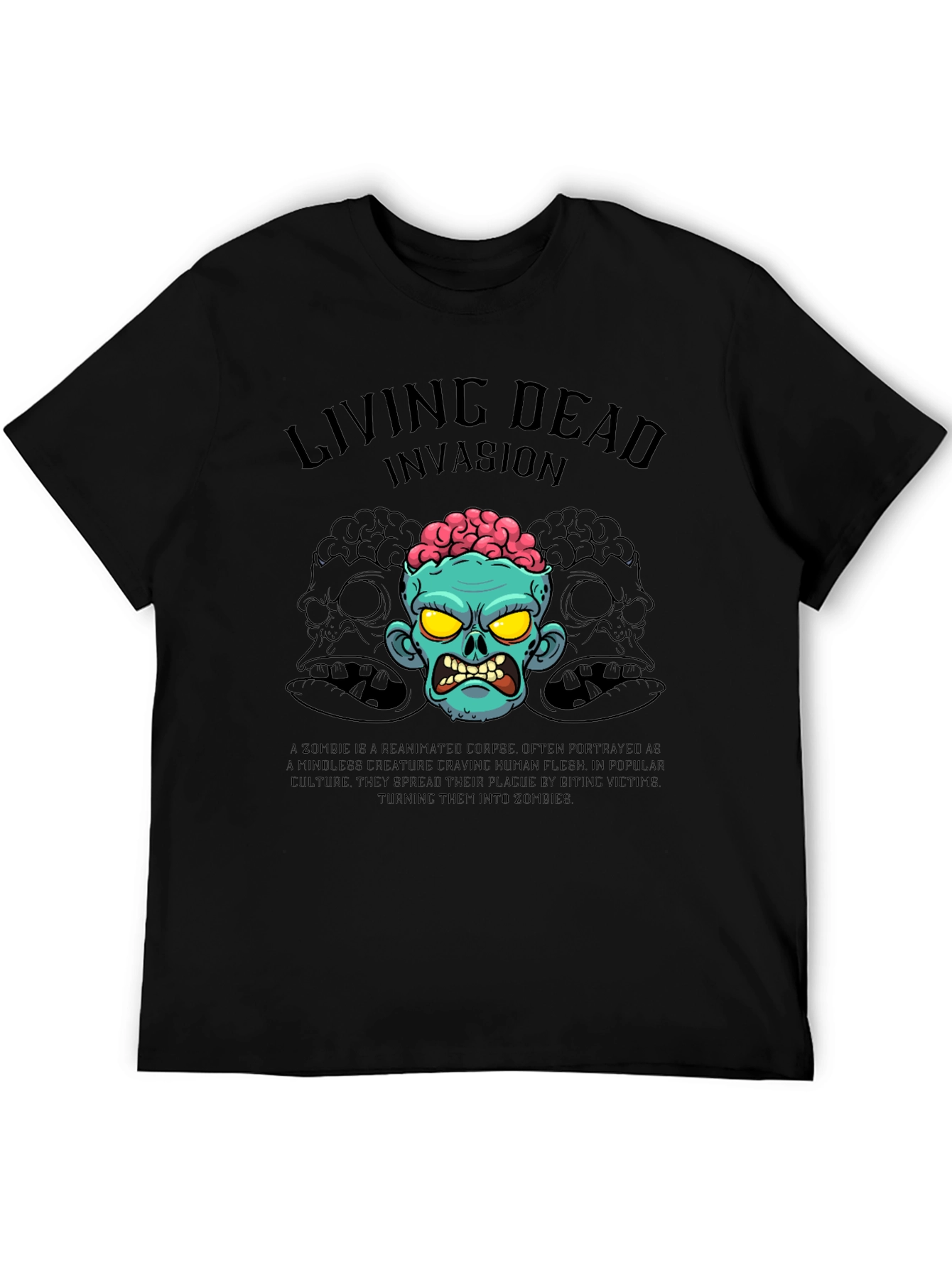 Living Dead Invasion T-Shirt - Zombie Graphic Tee