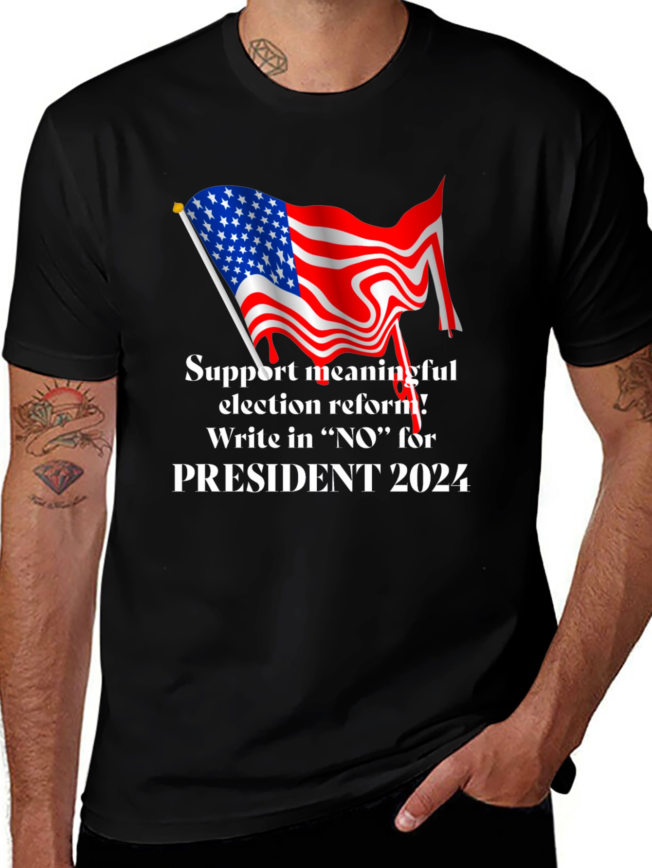 Election Reform T-Shirt - Write in NO 2024