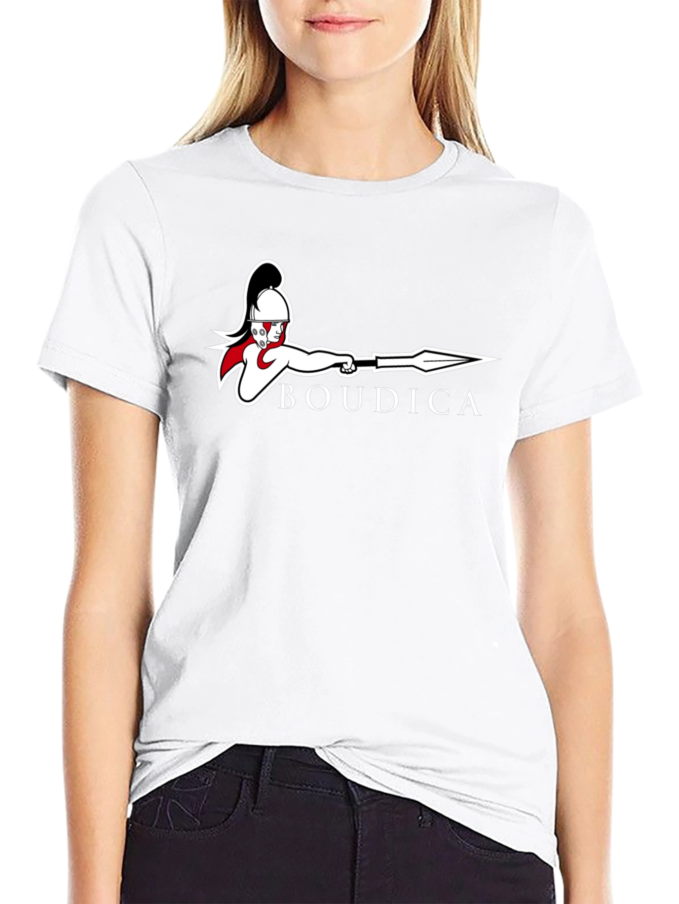 Boudica Warrior T-Shirt - Black Graphic Tee