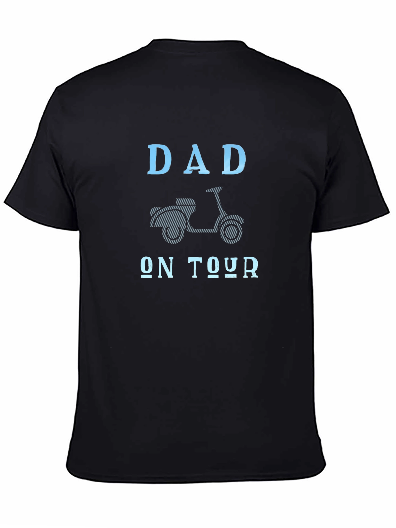 Dad On Tour Graphic T-Shirt - Scooter Design