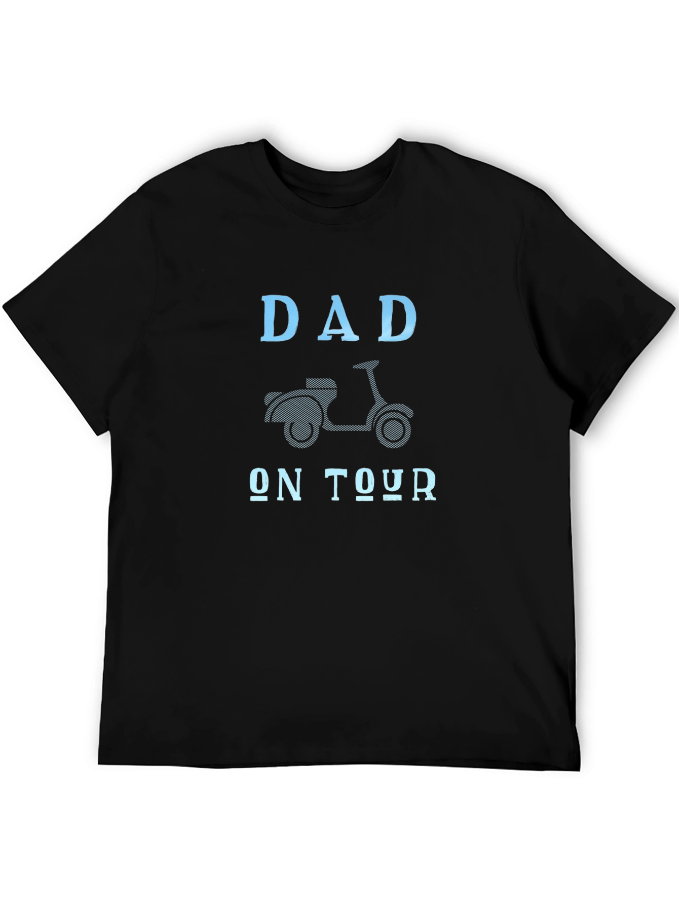 Dad On Tour Graphic T-Shirt - Scooter Design