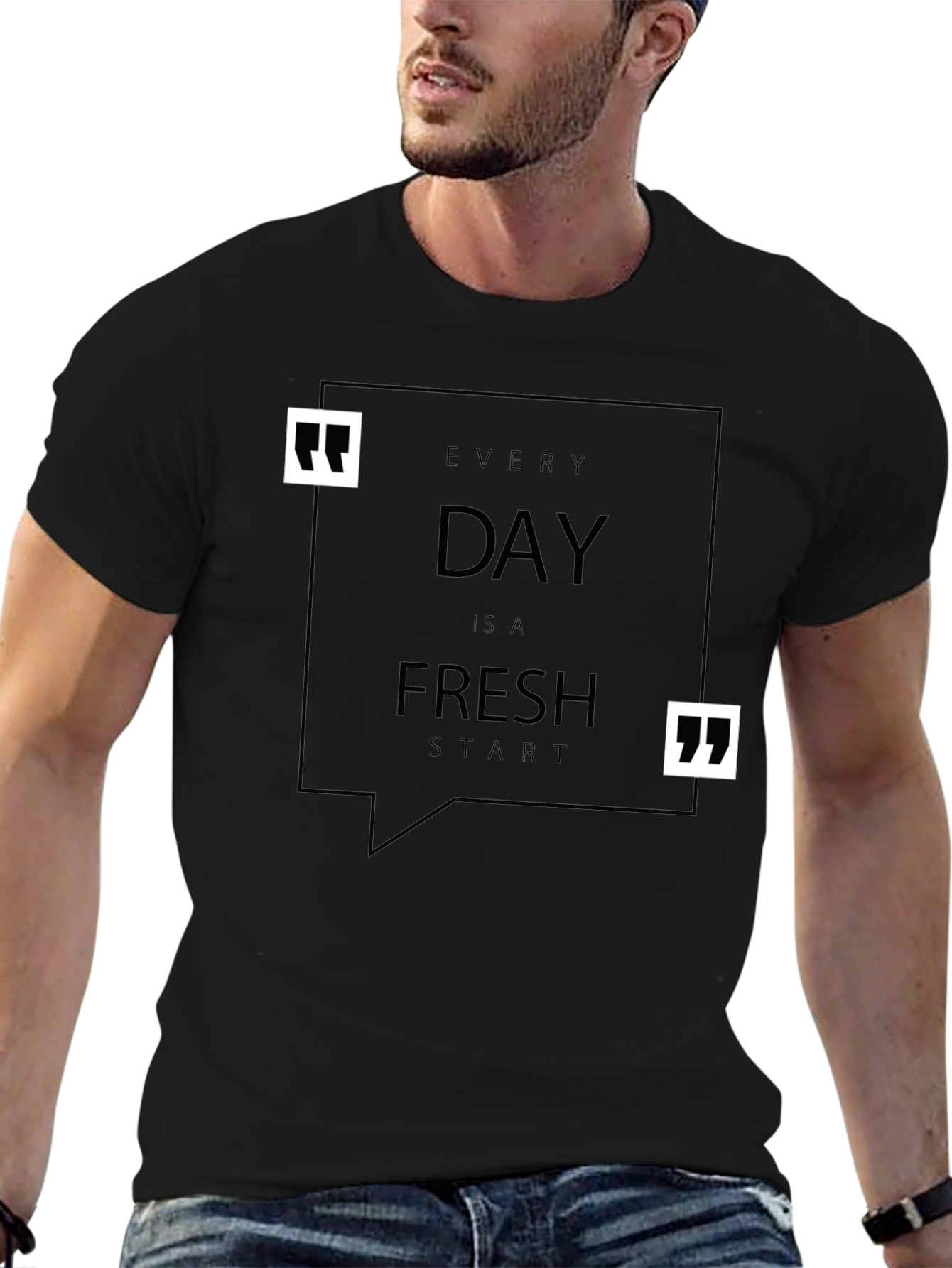 Every Day Is A Fresh Start Black T-Shirt
