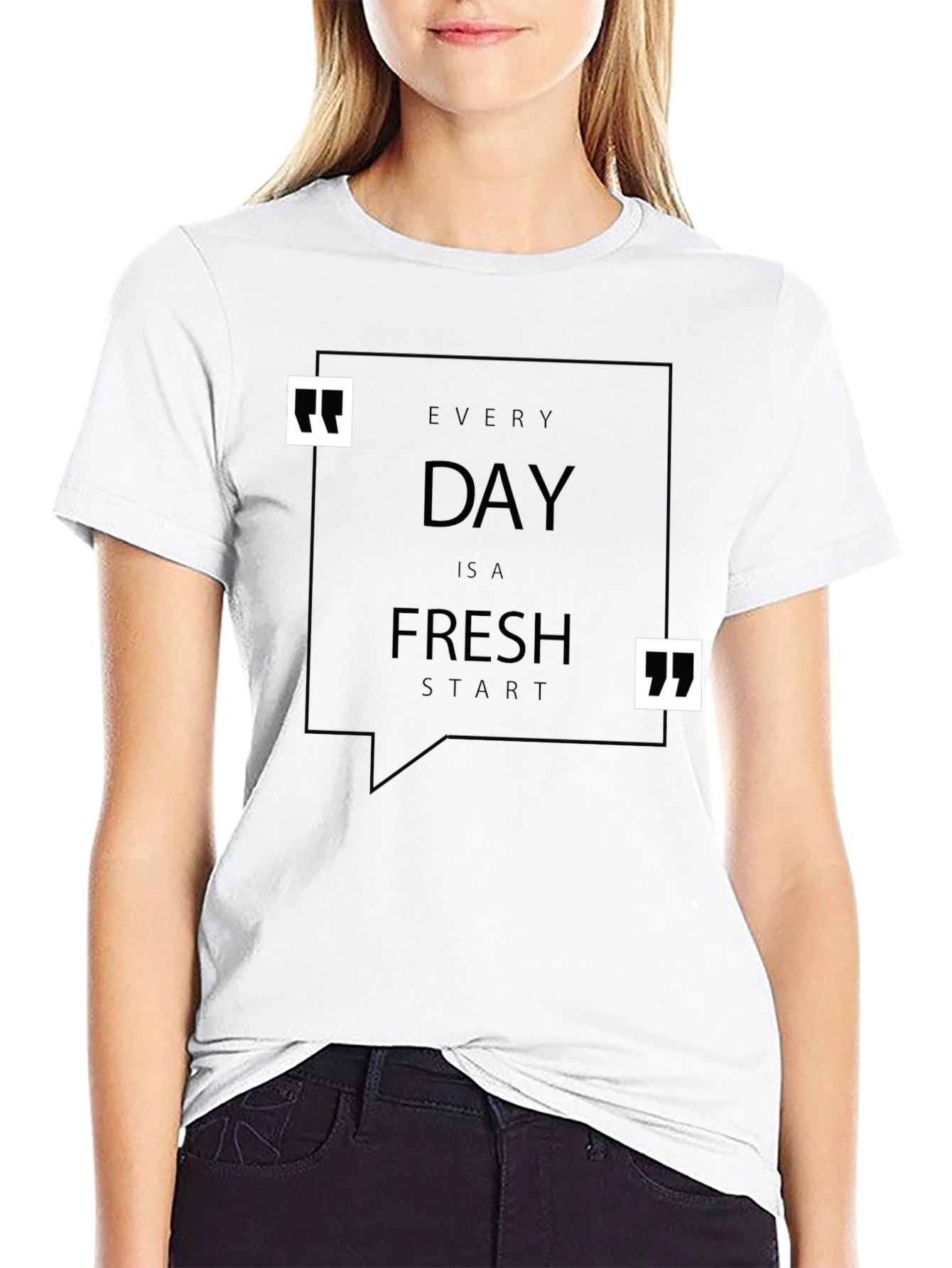 Every Day Is A Fresh Start Black T-Shirt