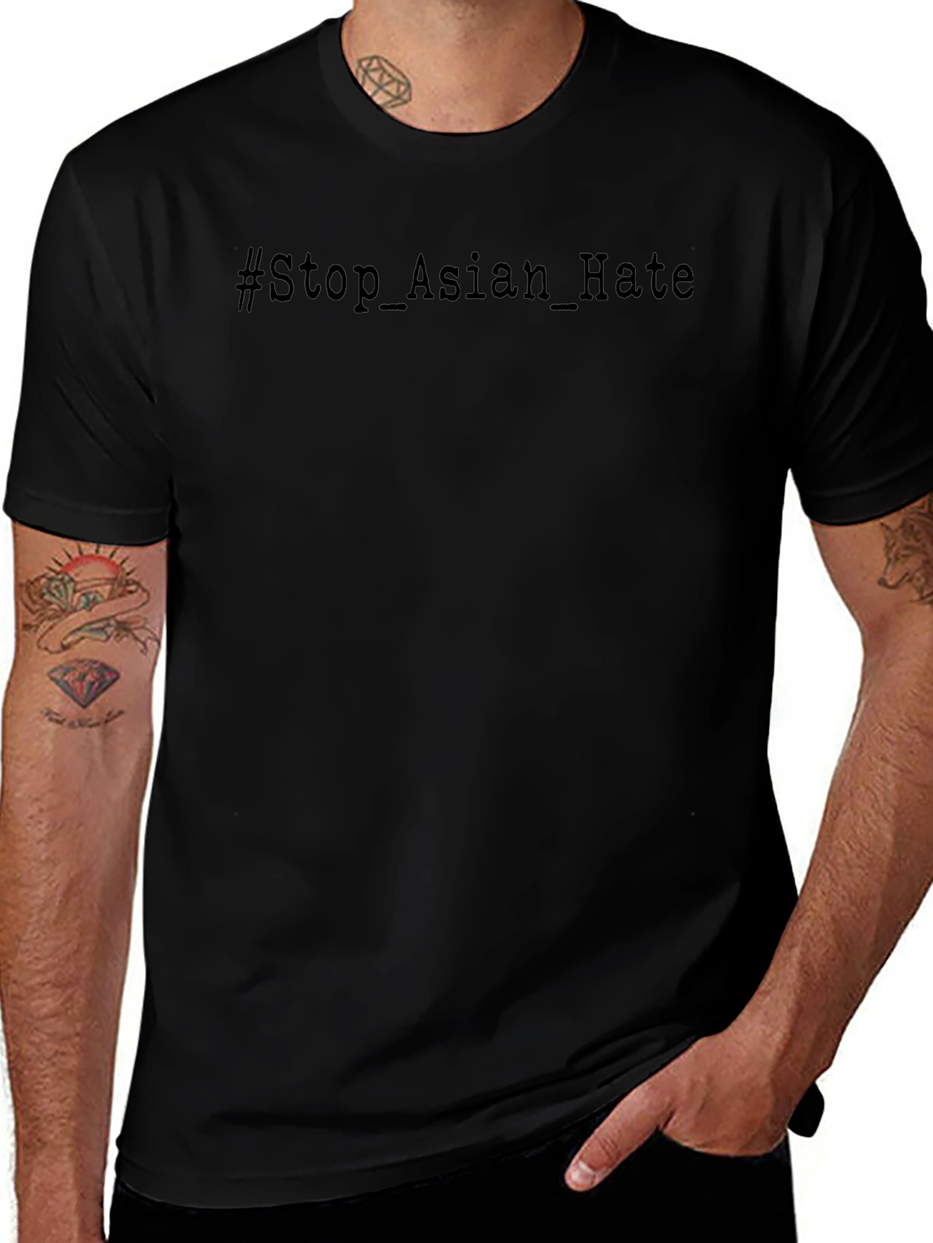 Stop Asian Hate T-Shirt - Black Activism Tee