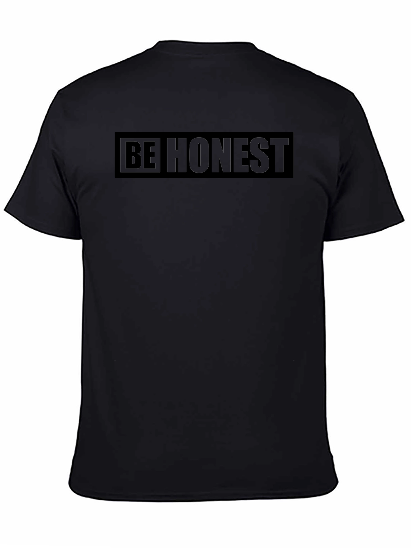 Be Honest Black Graphic Tee | Mens Casual T-Shirt