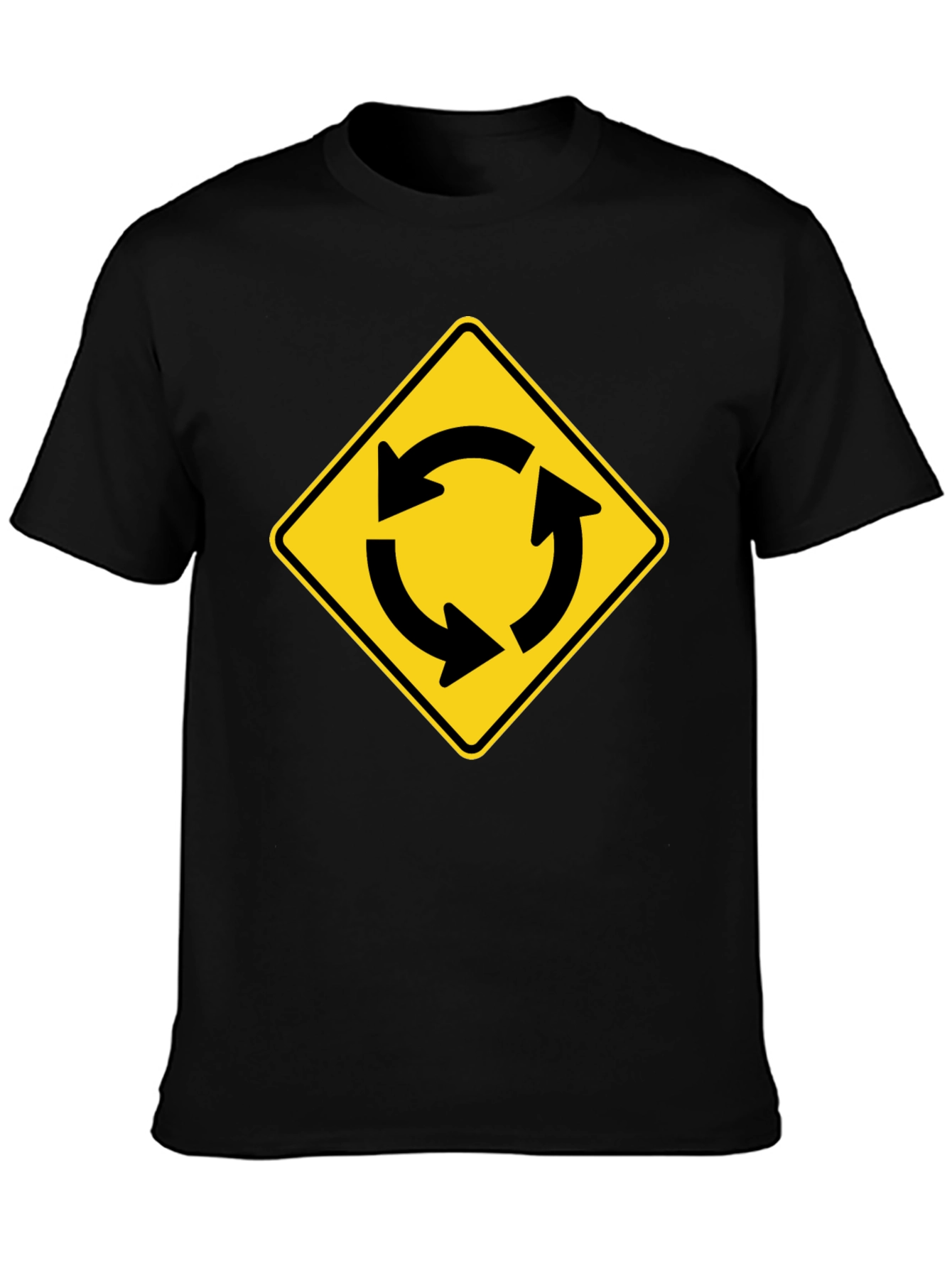 Roundabout Sign Graphic T-Shirt