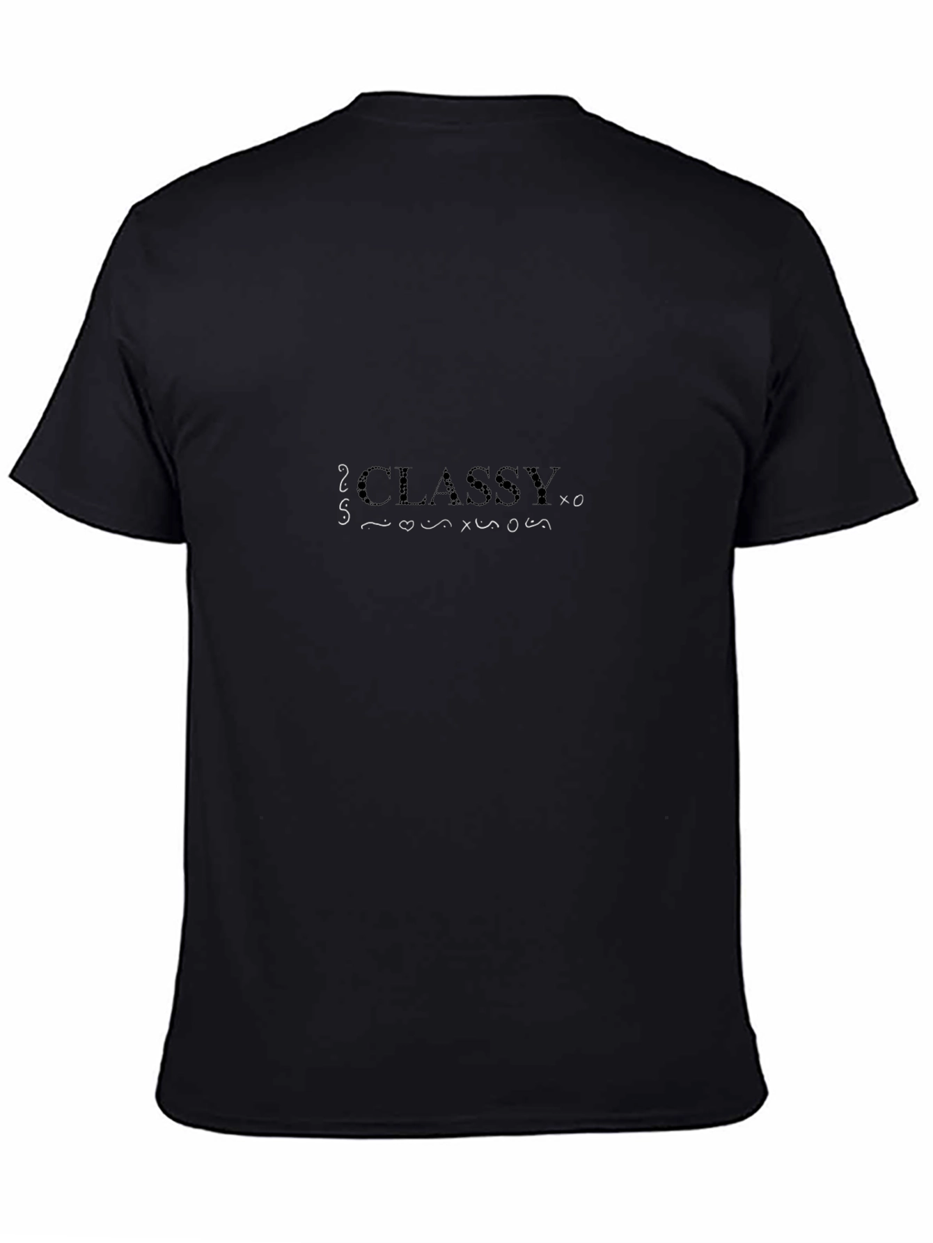 Classy Graphic Print Black T-Shirt