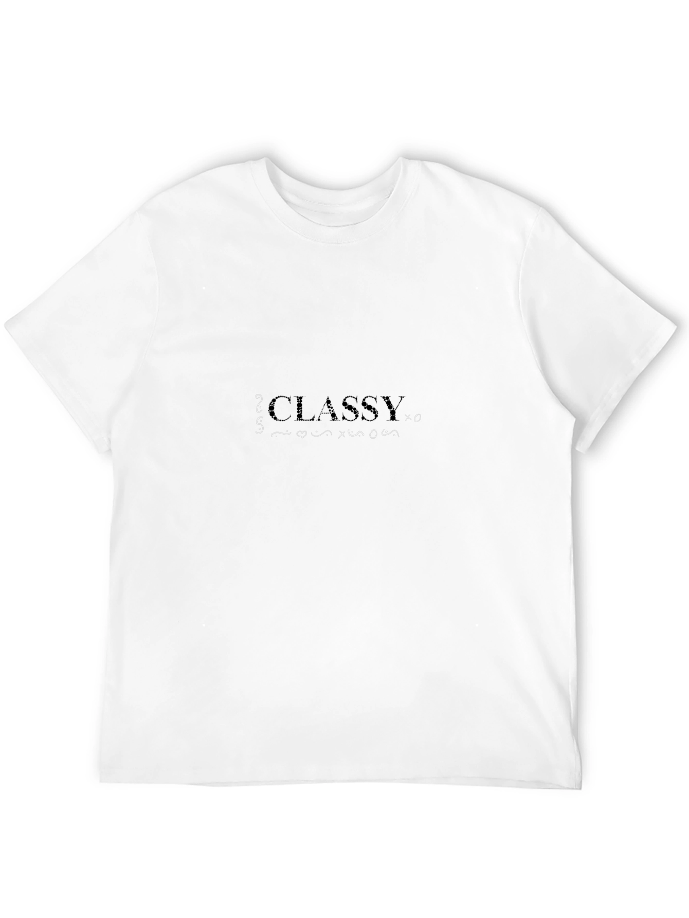 Classy Graphic Print Black T-Shirt