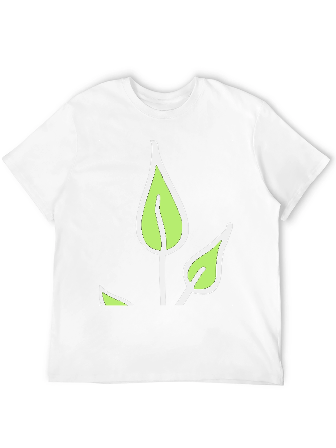 Leaf Graphic Black T-Shirt