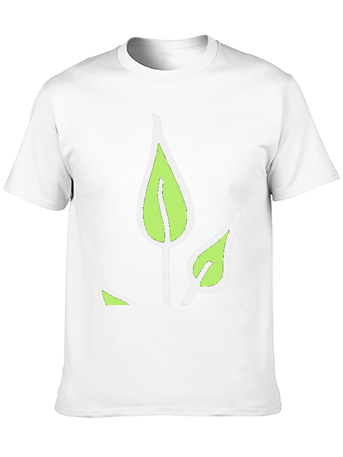 Leaf Graphic Black T-Shirt