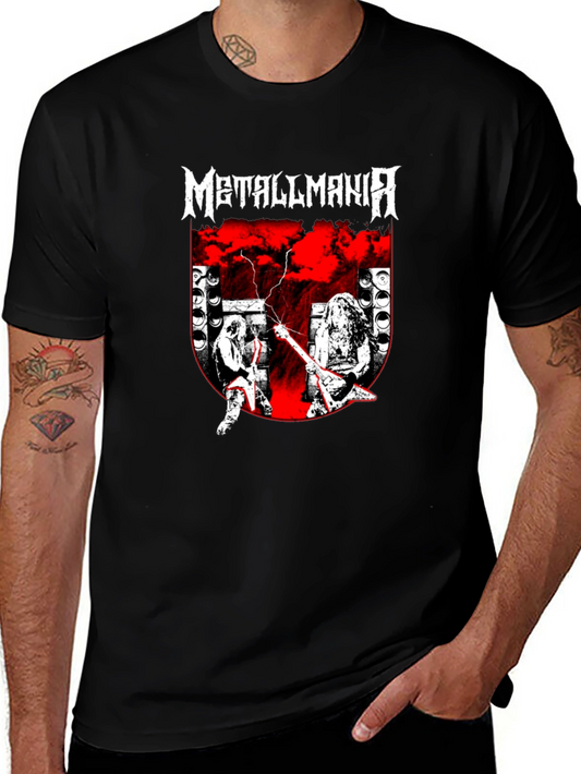 Metallmania Band Tee - Black Heavy Metal Concert T-Shirt