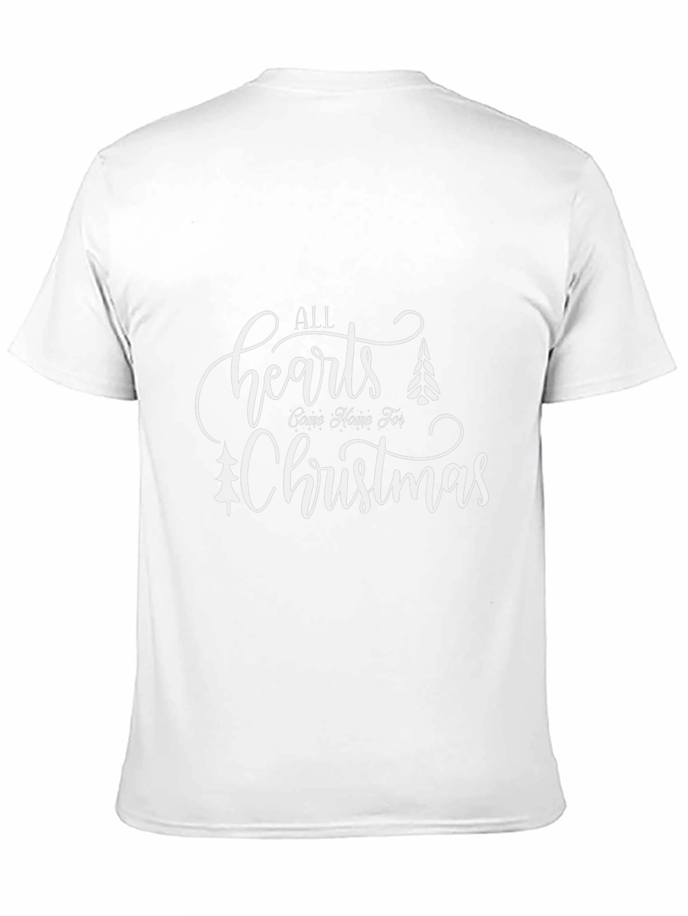 Christmas Hearts Graphic Tee - Holiday Apparel