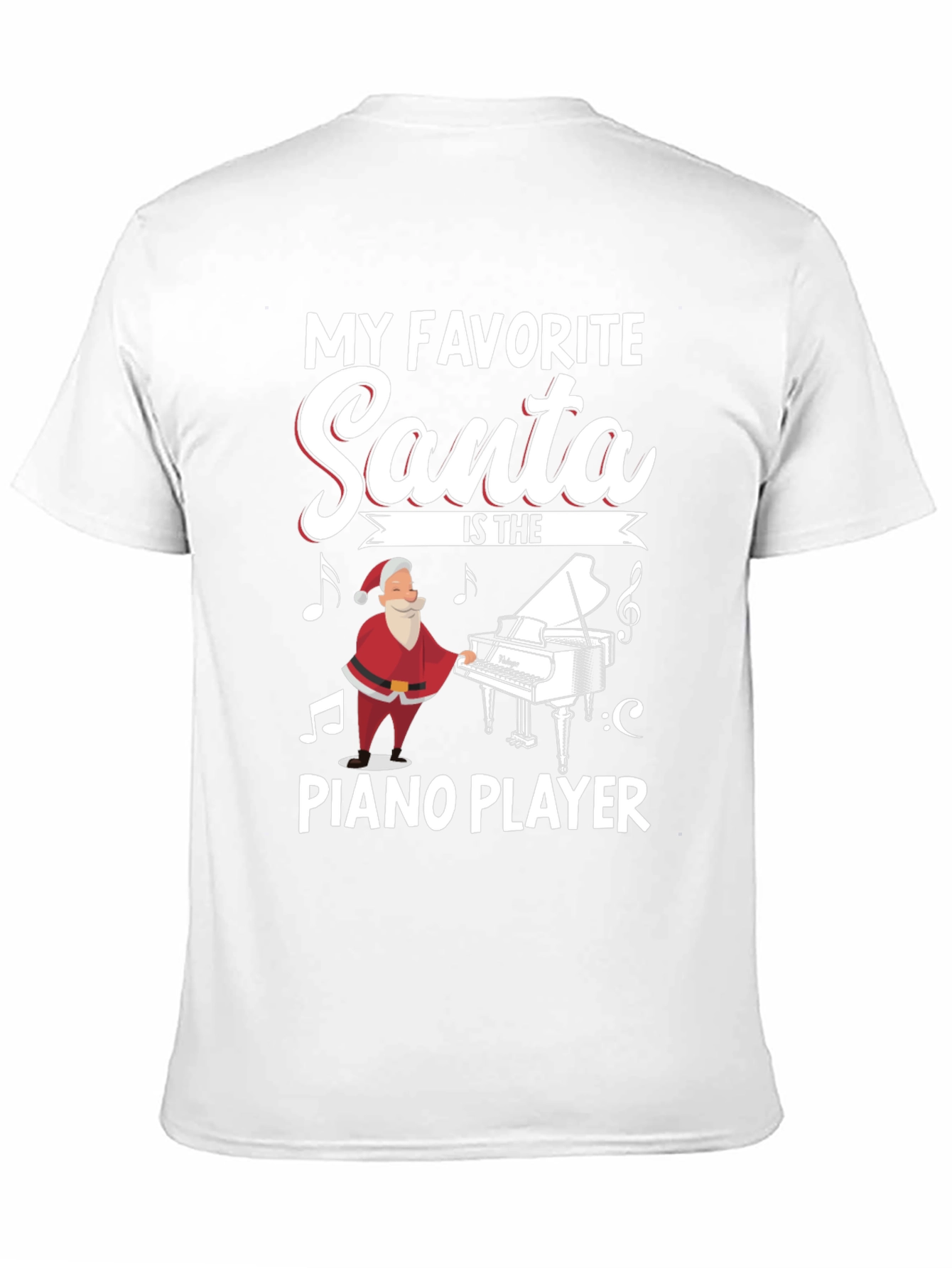 Santa Piano Player T-Shirt - My Favorite