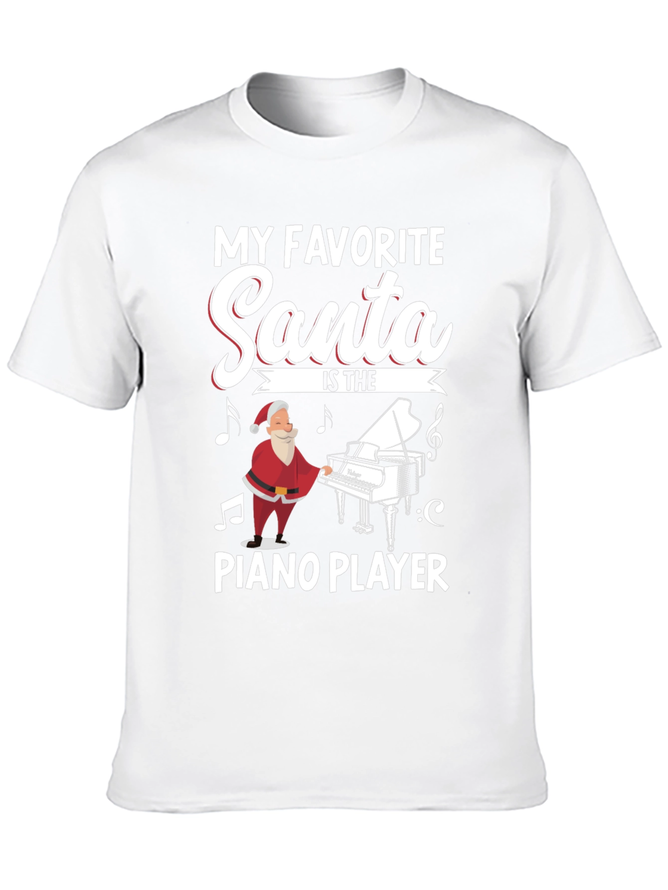Santa Piano Player T-Shirt - My Favorite