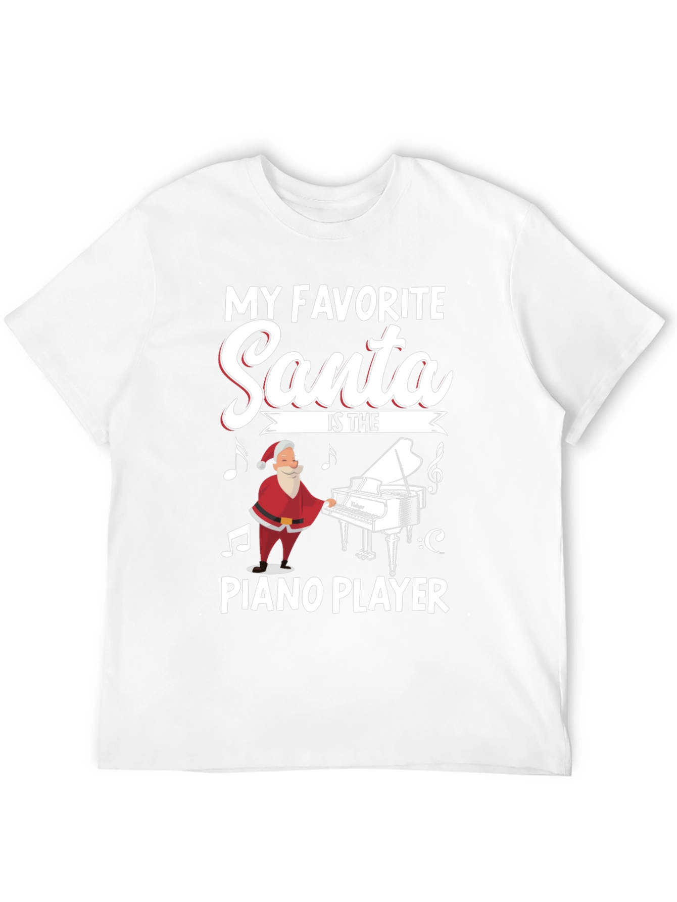 Santa Piano Player T-Shirt - My Favorite