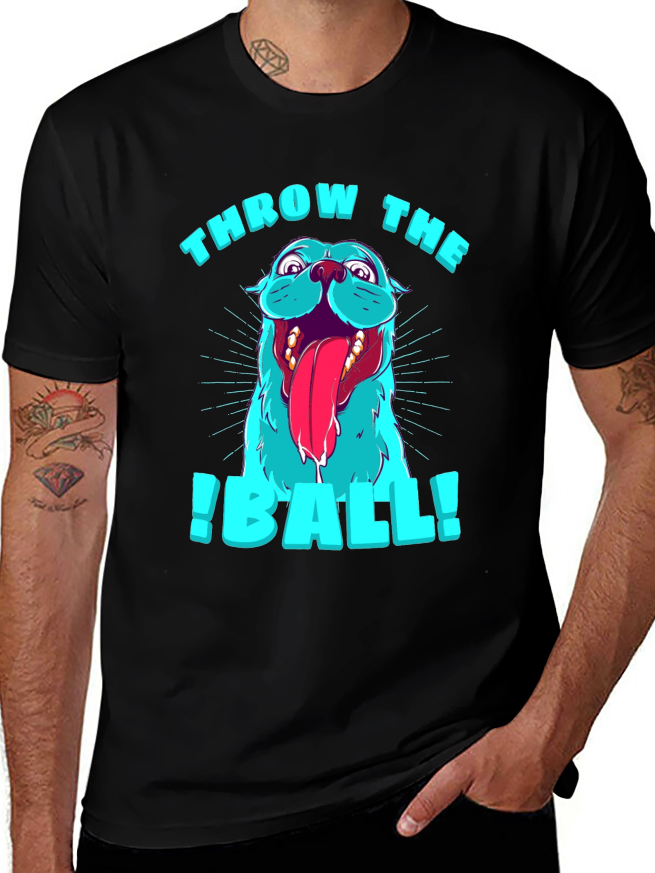 Throw The Ball Dog Graphic T-Shirt