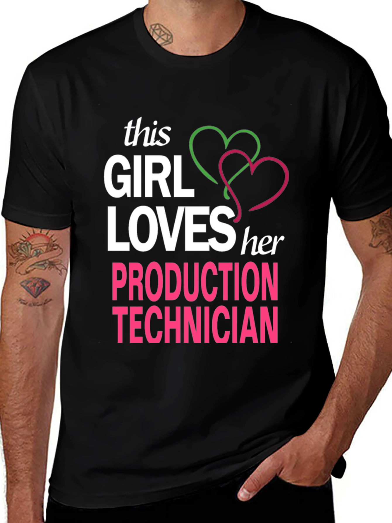 Girl Loves Production Technician T-Shirt