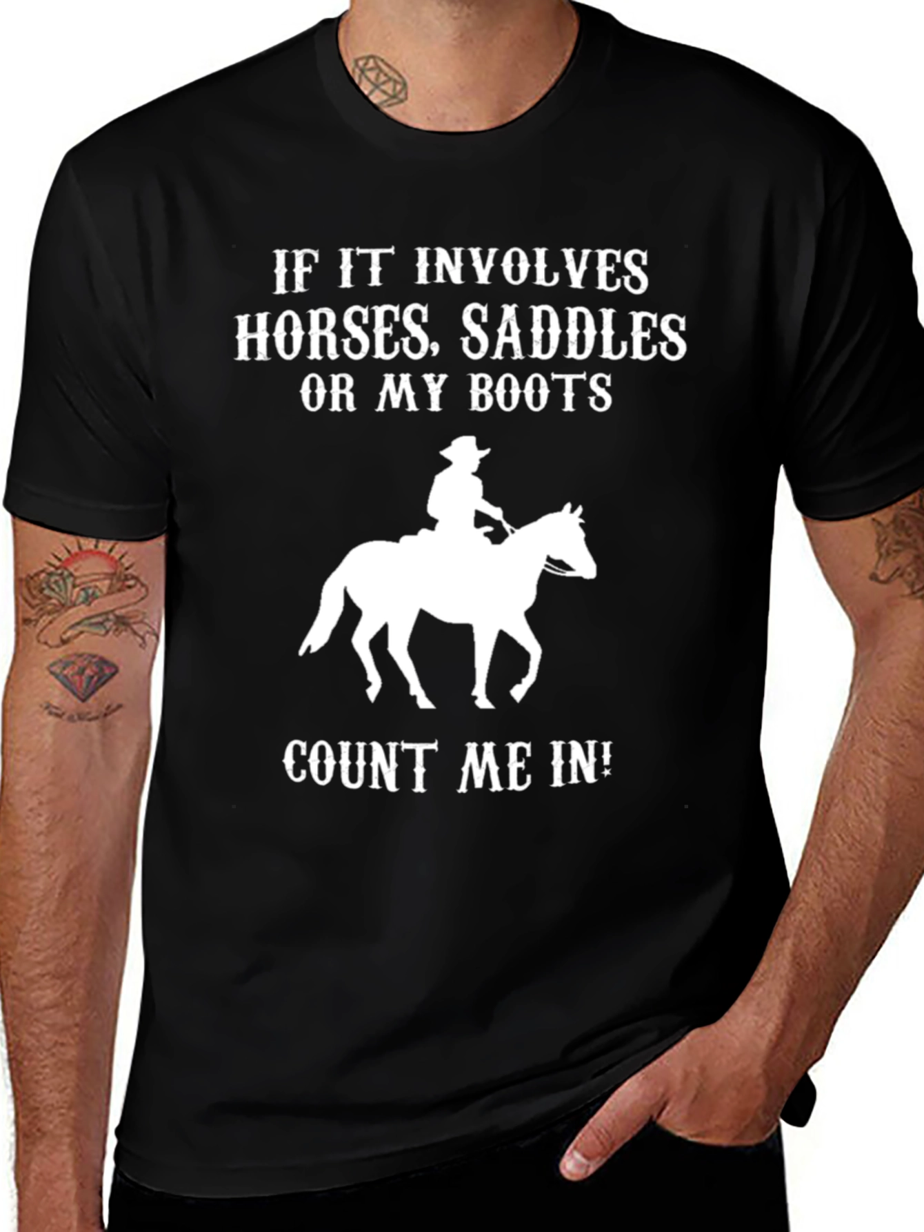 Horses Saddles Boots T-Shirt