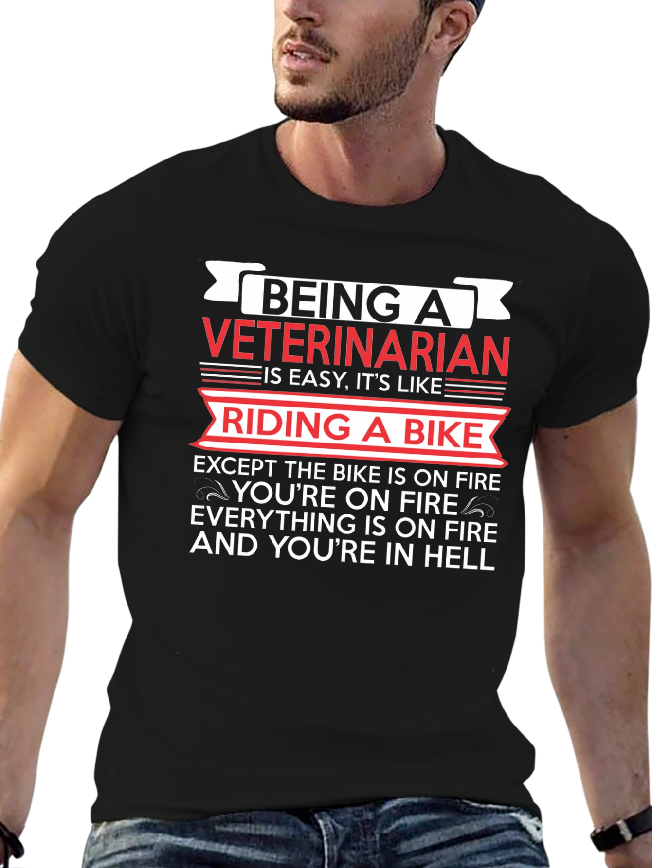 Being A Veterinarian Like Riding A Bike T-Shirt