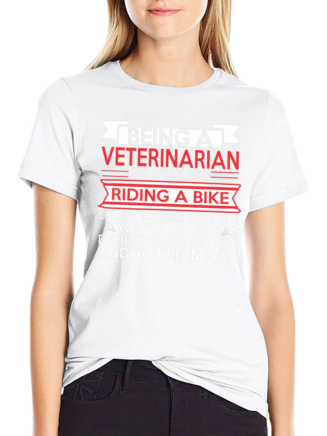 Being A Veterinarian Like Riding A Bike T-Shirt