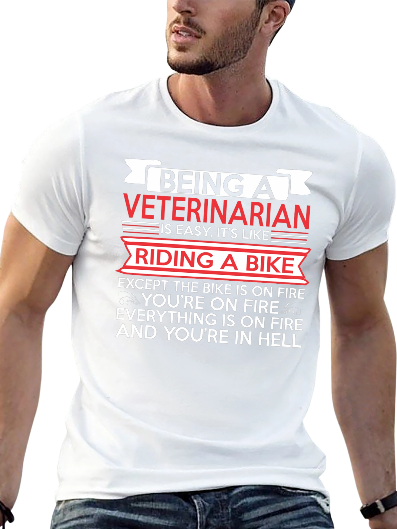 Being A Veterinarian Like Riding A Bike T-Shirt