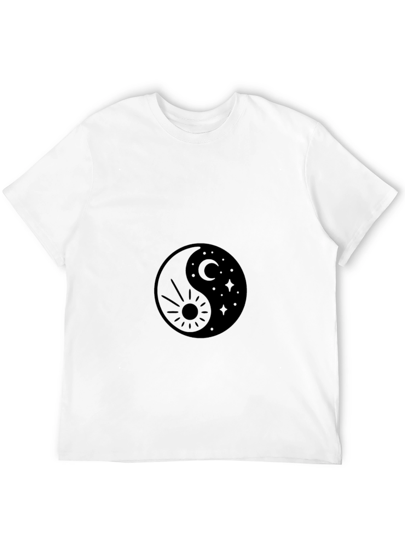 Yin Yang Sun & Moon Graphic T-Shirt