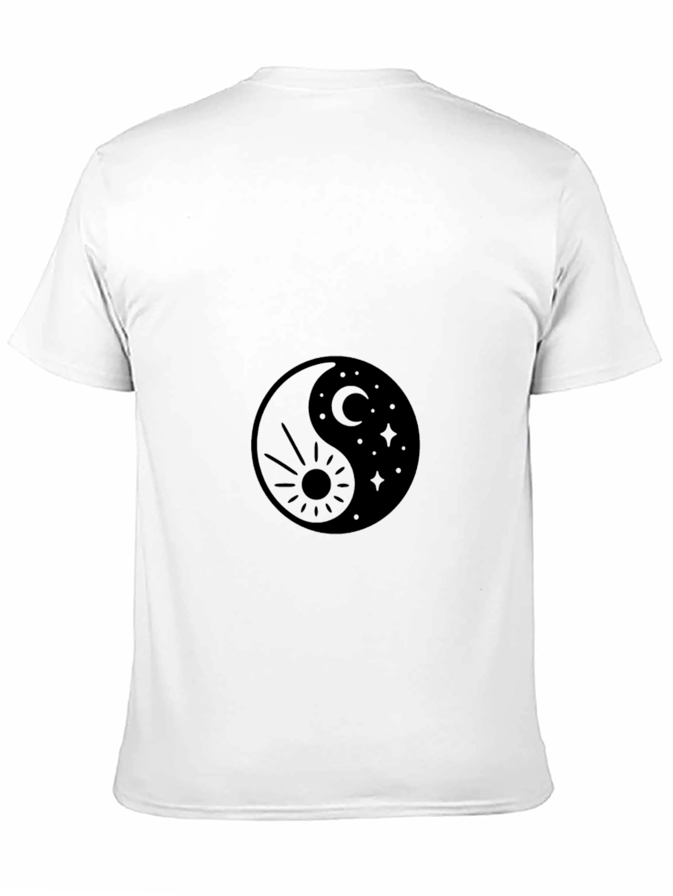 Yin Yang Sun & Moon Graphic T-Shirt