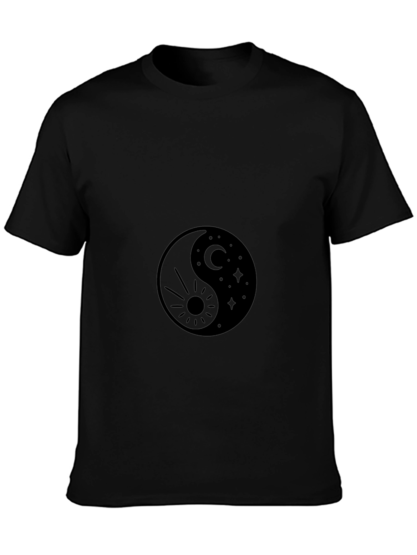 Yin Yang Sun & Moon Graphic T-Shirt