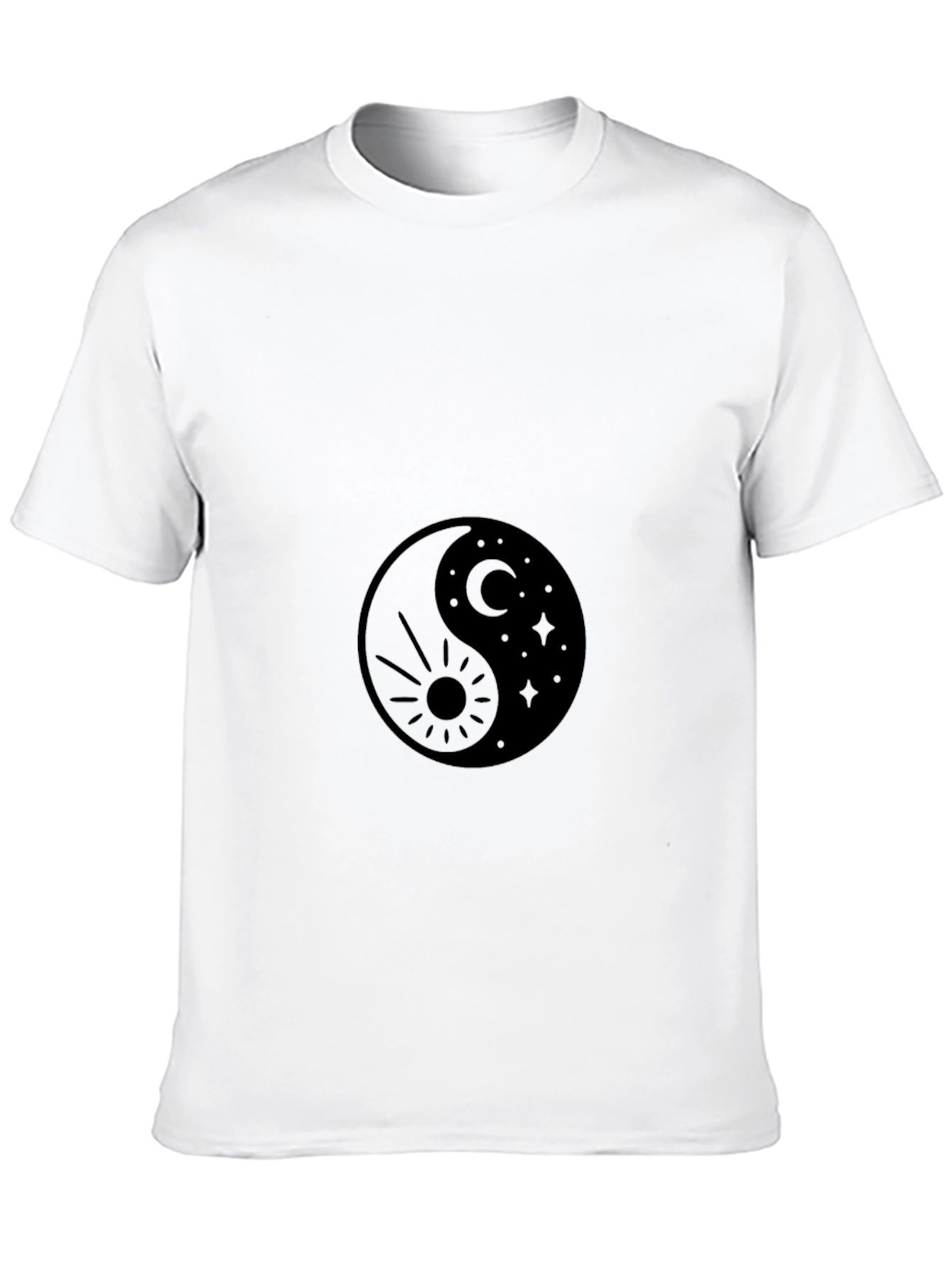 Yin Yang Sun & Moon Graphic T-Shirt