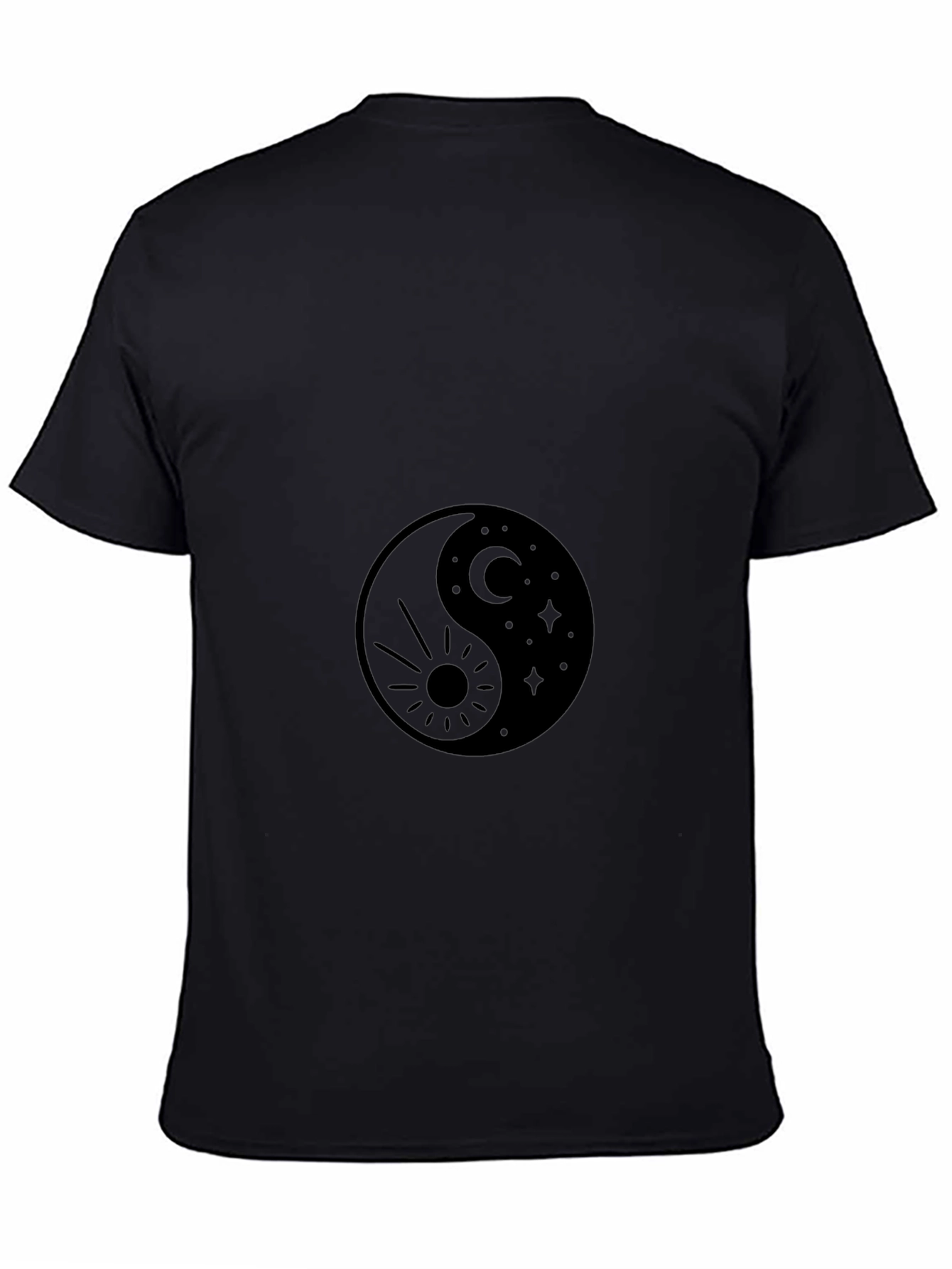 Yin Yang Sun & Moon Graphic T-Shirt