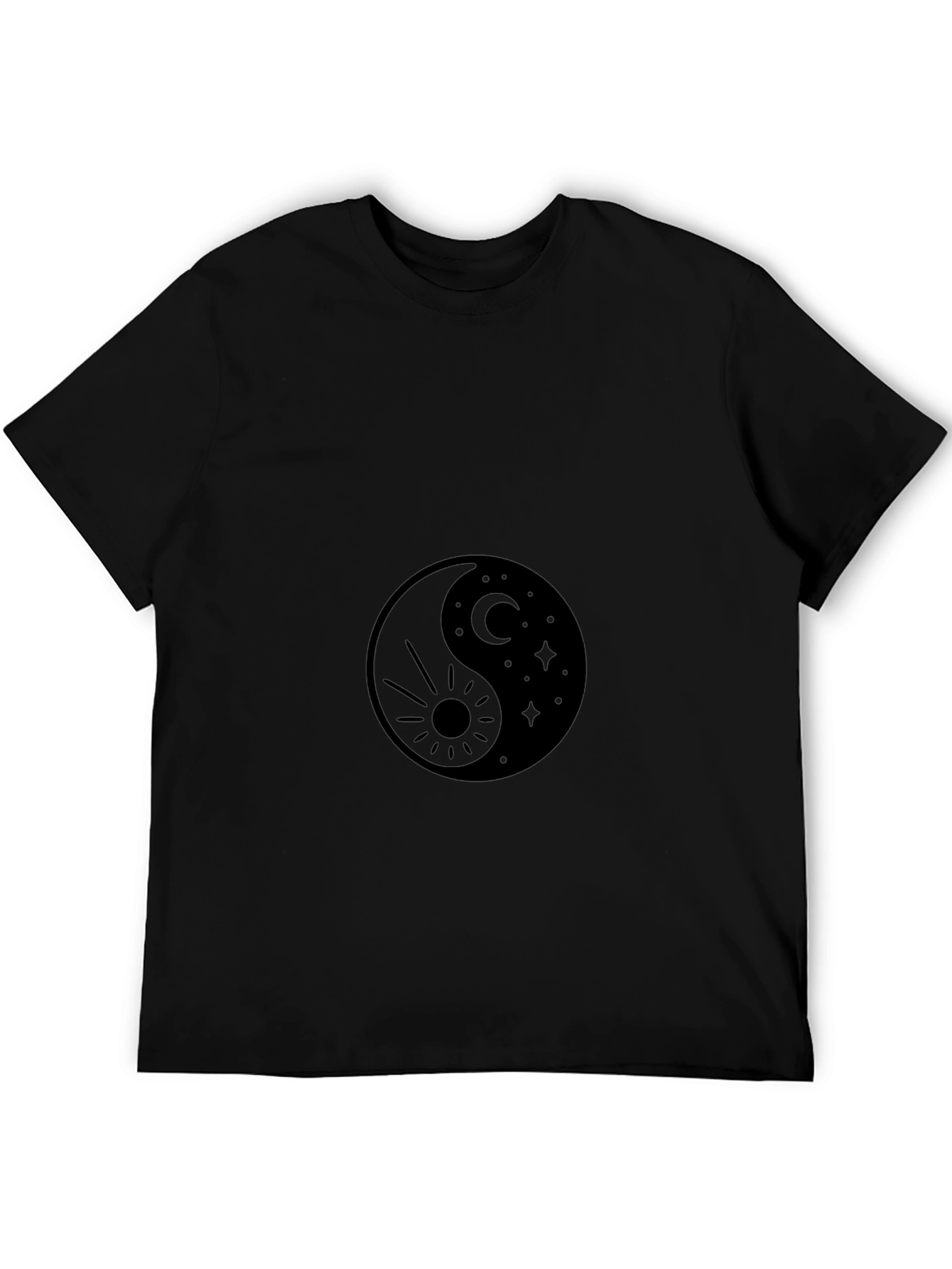 Yin Yang Sun & Moon Graphic T-Shirt