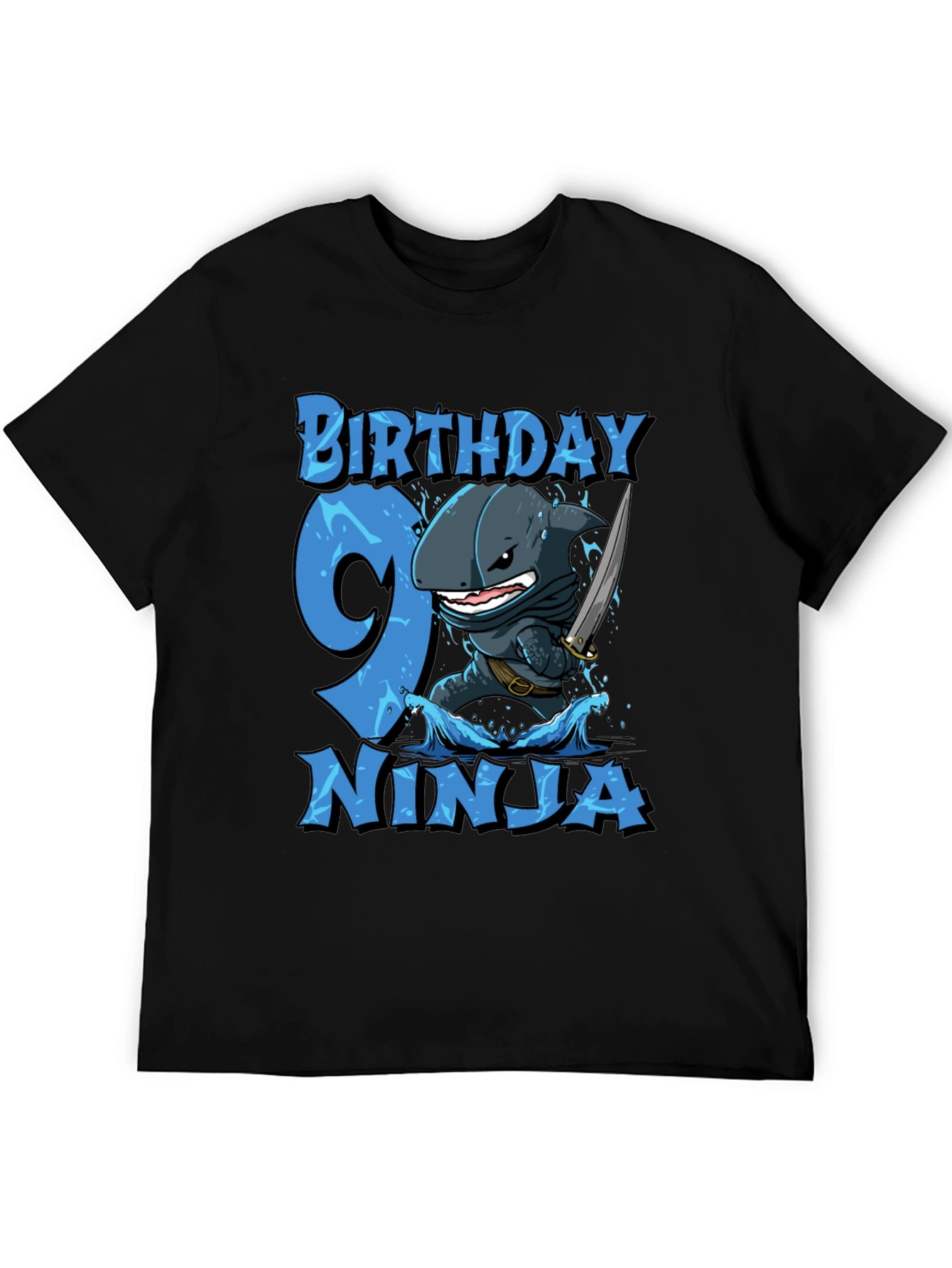 Birthday Ninja Shark T-Shirt - Boys