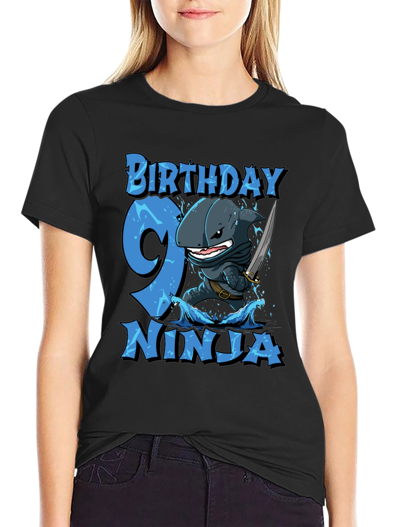 Birthday Ninja Shark T-Shirt - Boys