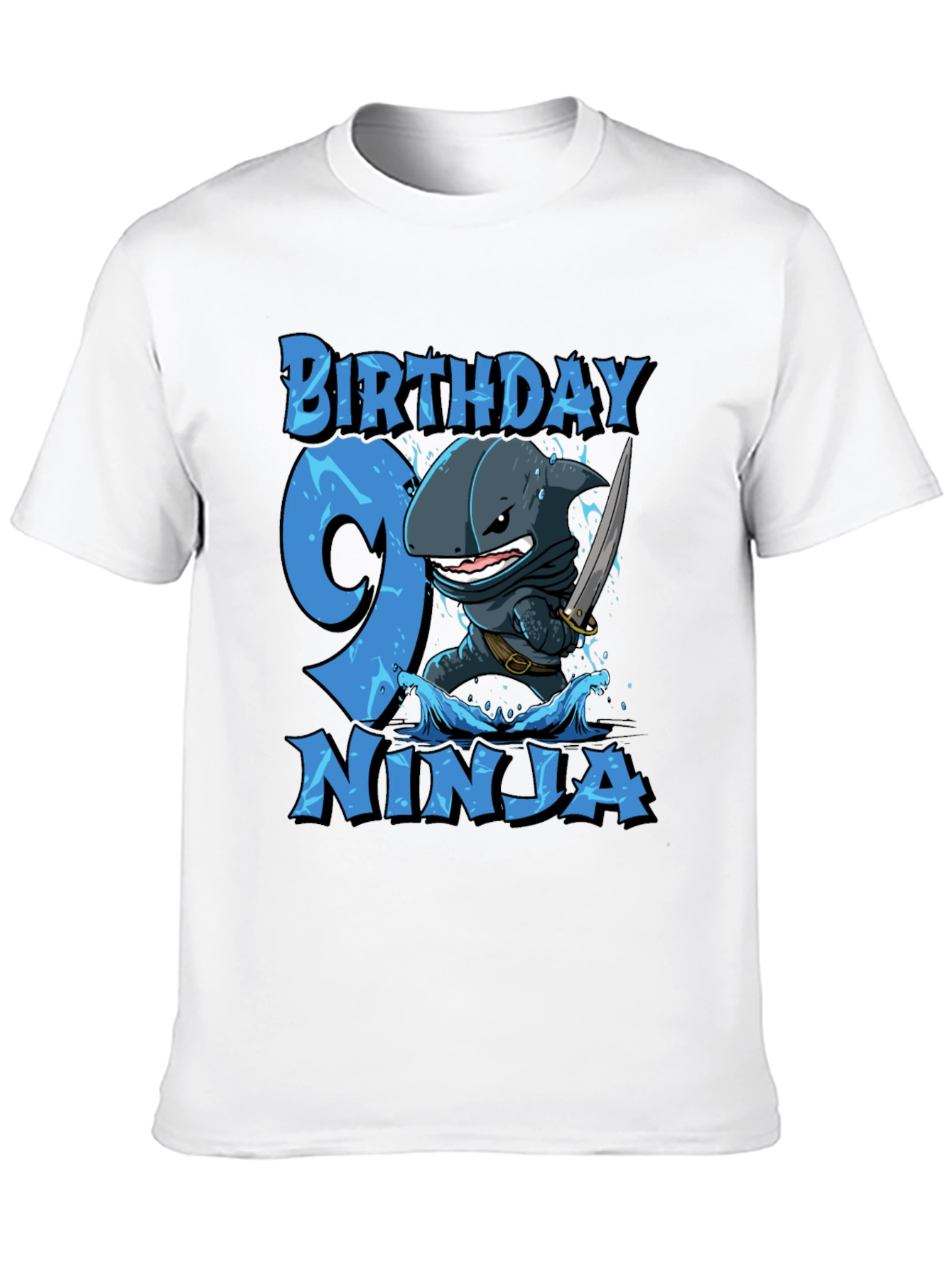 Birthday Ninja Shark T-Shirt - Boys