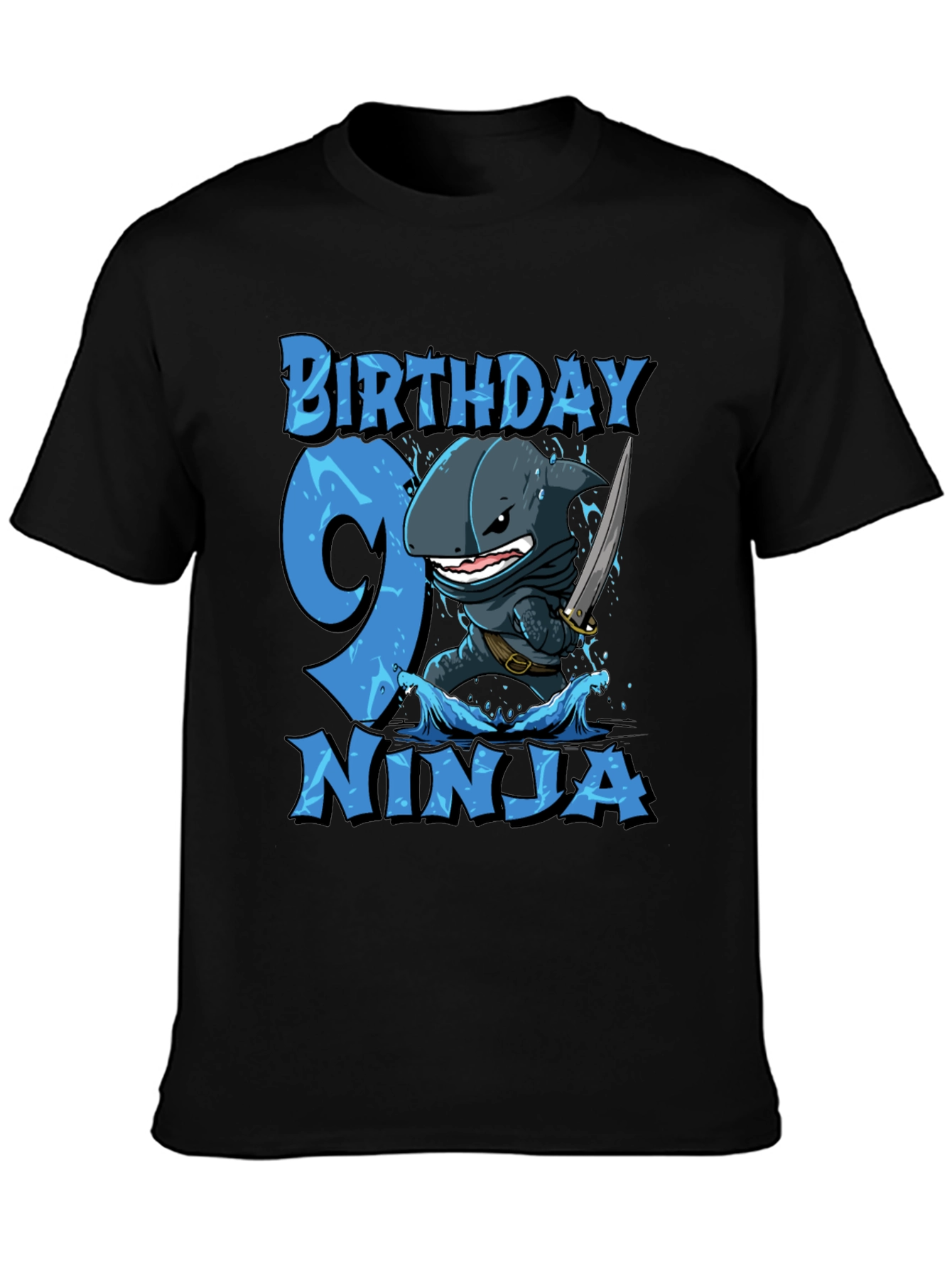 Birthday Ninja Shark T-Shirt - Boys