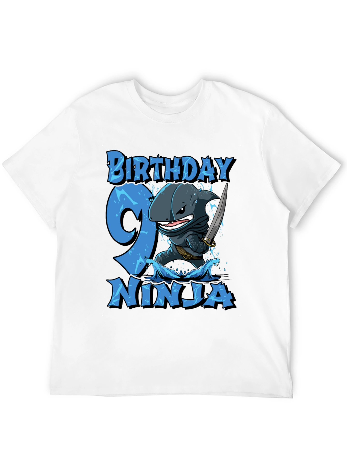 Birthday Ninja Shark T-Shirt - Boys