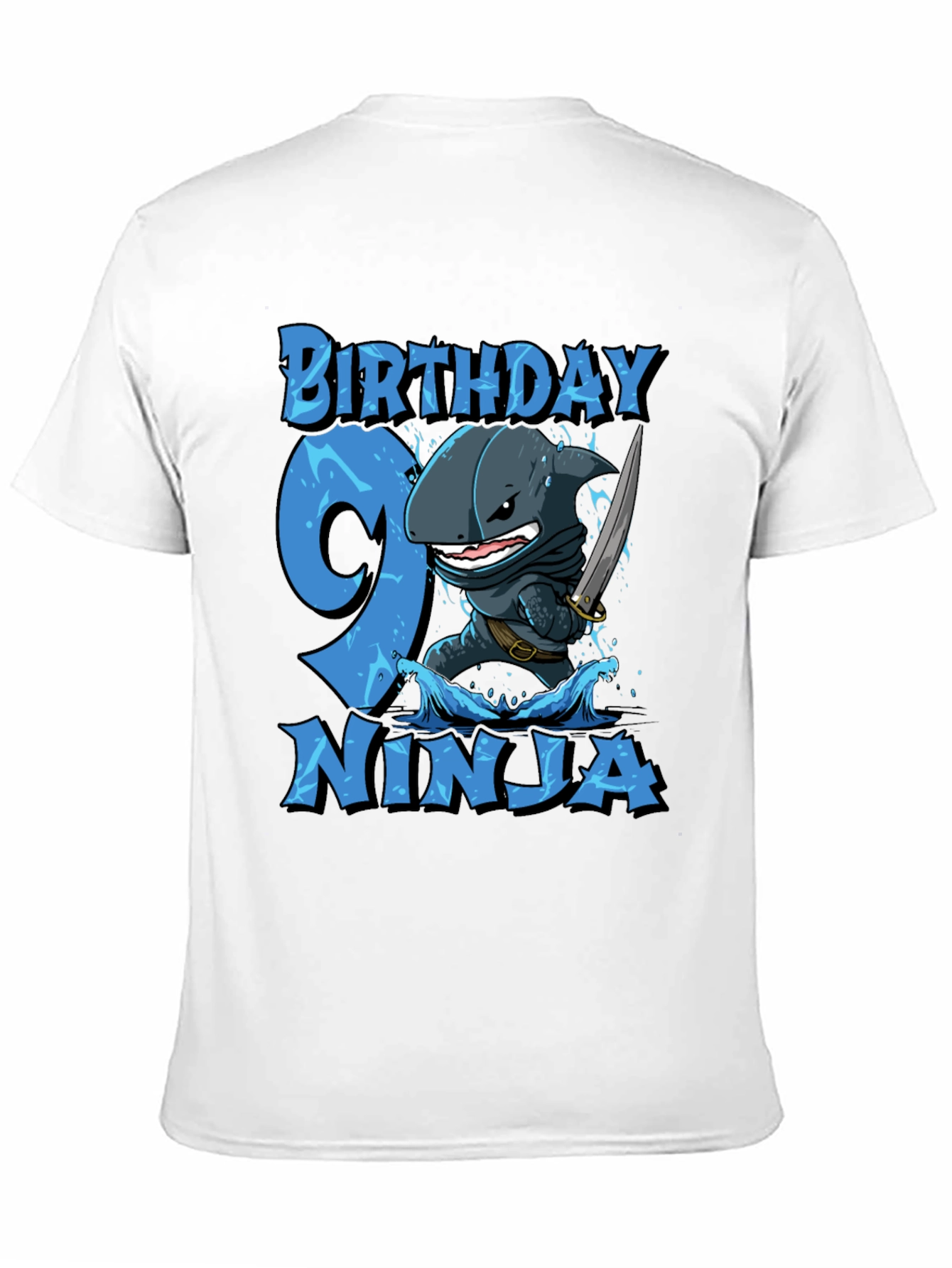 Birthday Ninja Shark T-Shirt - Boys
