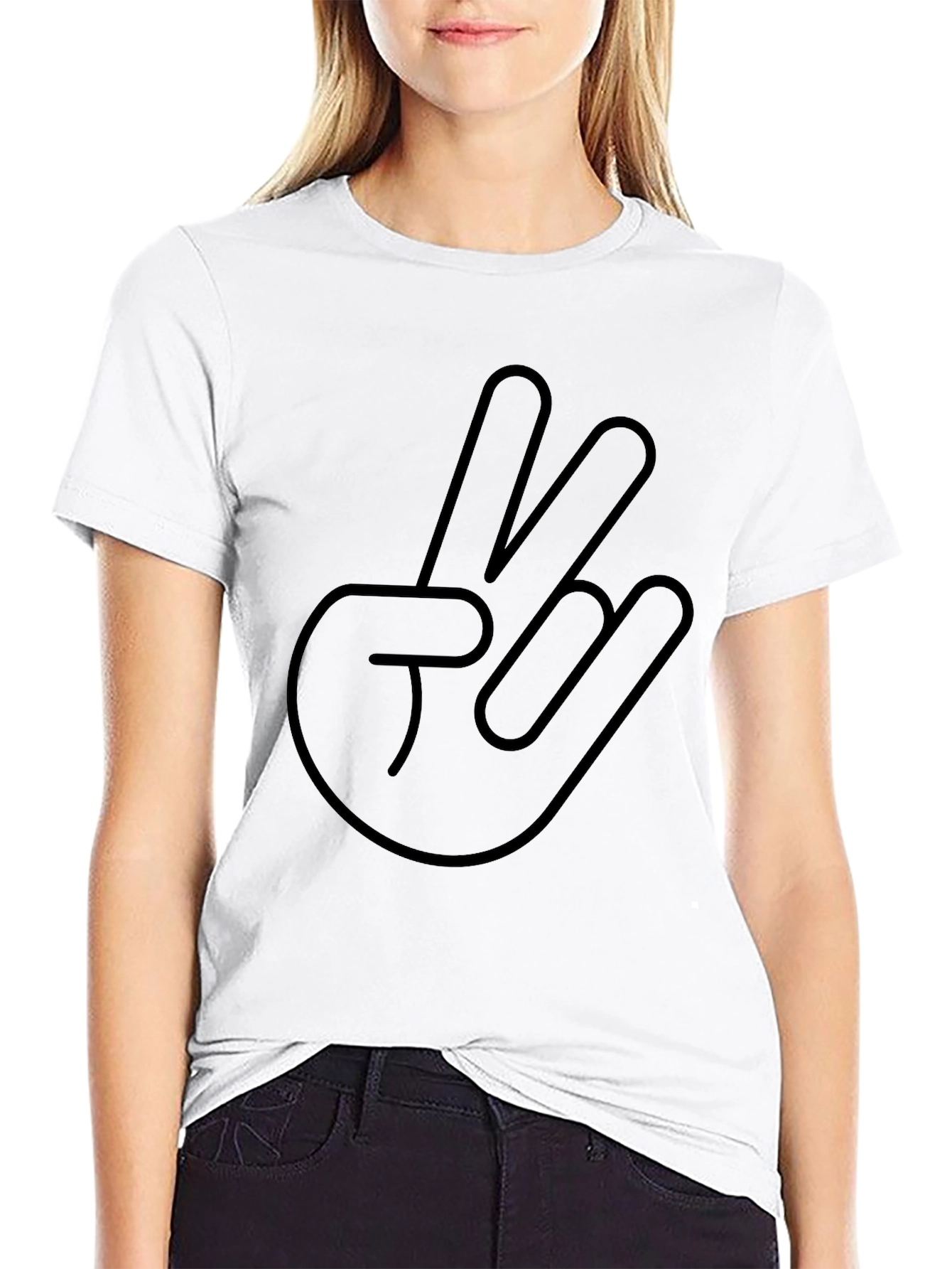 Westside Hand Sign Black T-Shirt