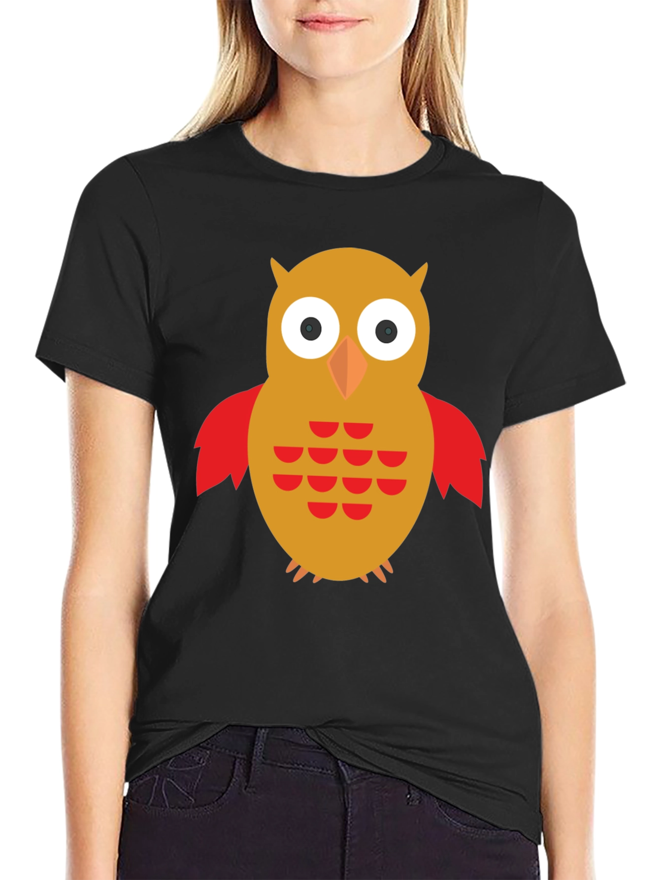 Owl Graphic T-Shirt - Mens Black Tee