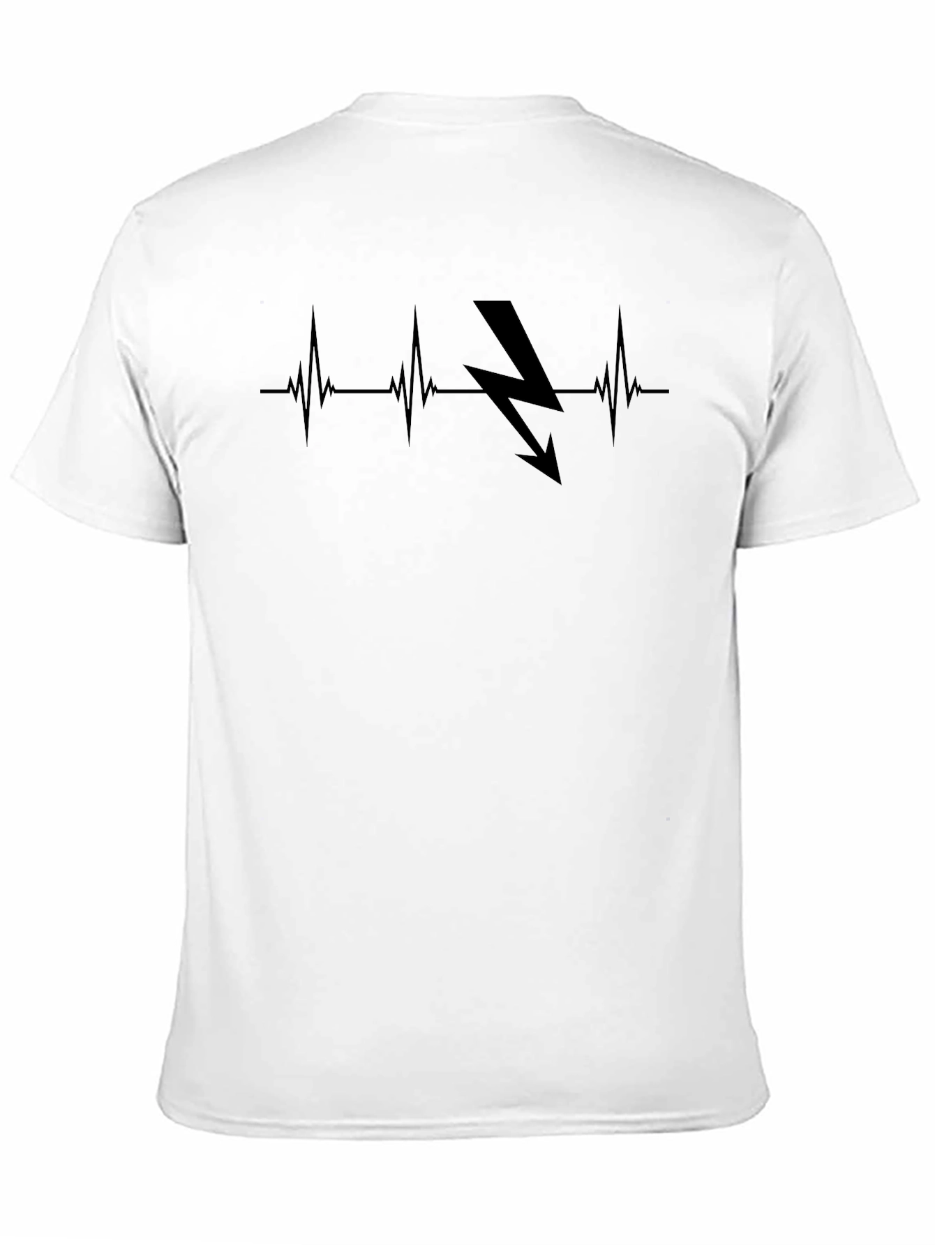Electric Pulse Black Graphic Tee