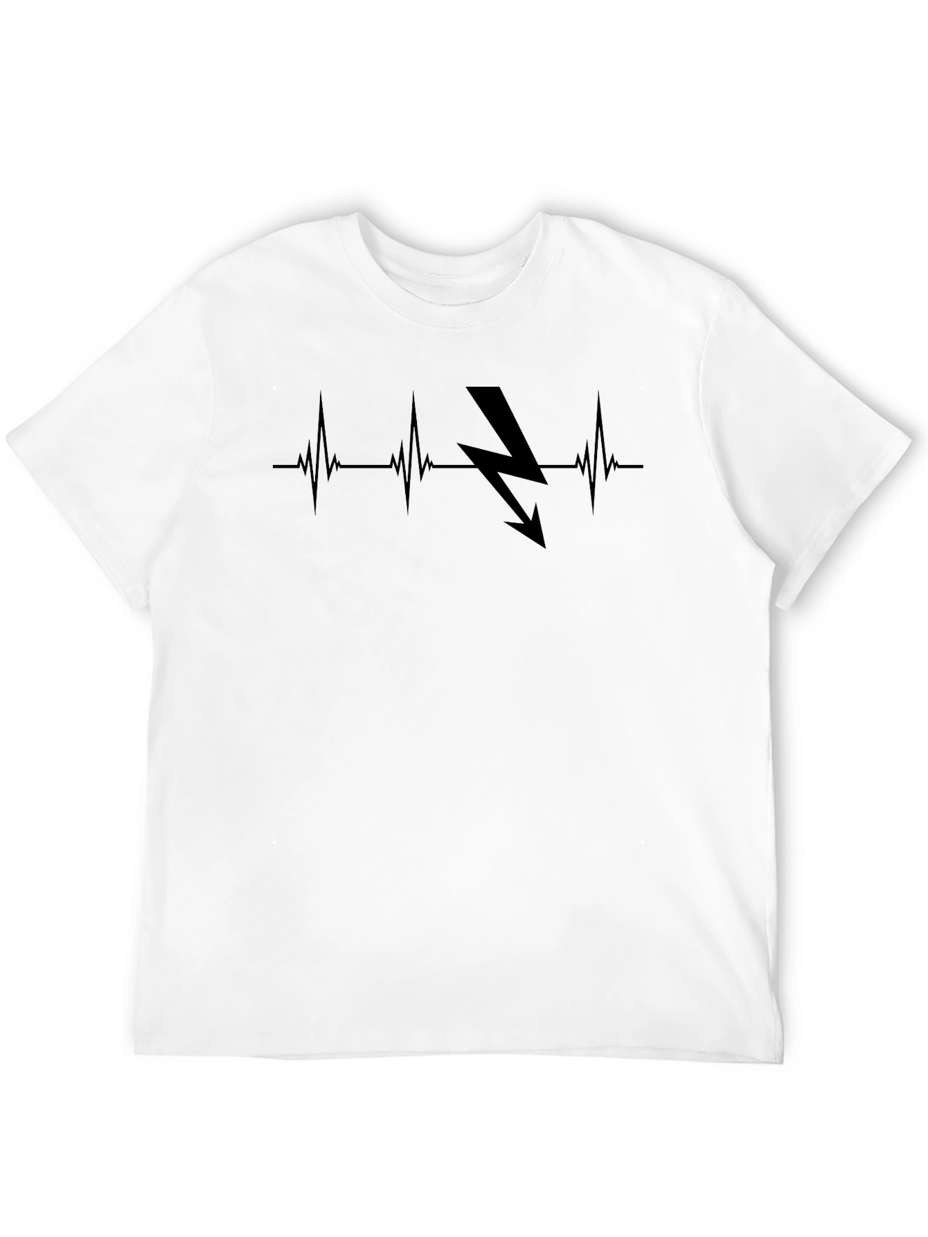 Electric Pulse Black Graphic Tee