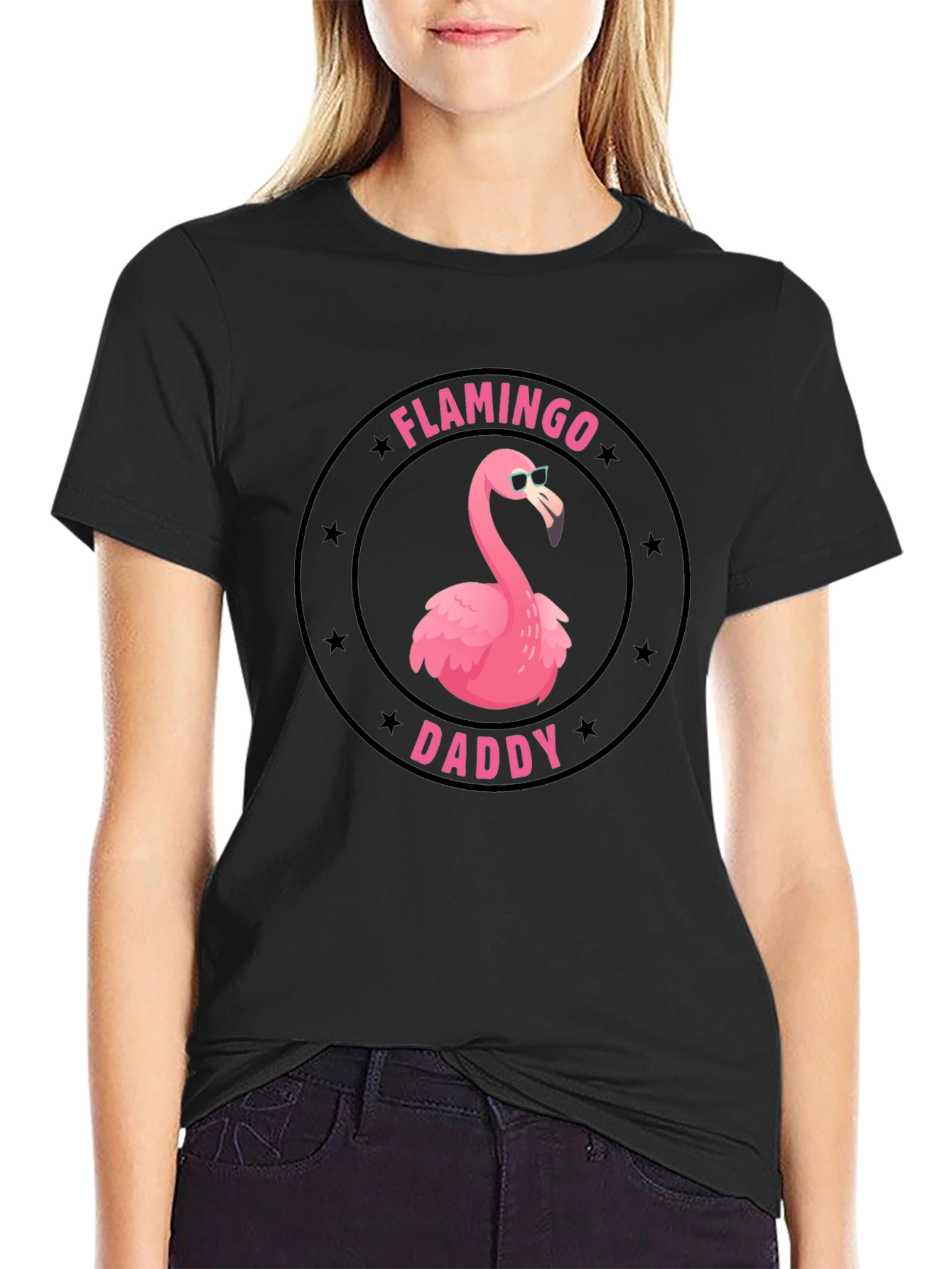 Flamingo Daddy T-Shirt - Cool Graphic Tee